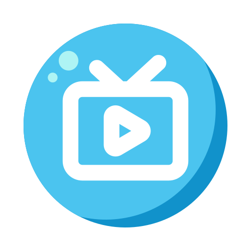 Ícone de televisão representando grade completa de canais ao vivo IPTVMove com transmissões nacionais, internacionais, esportes e notícias 24/7